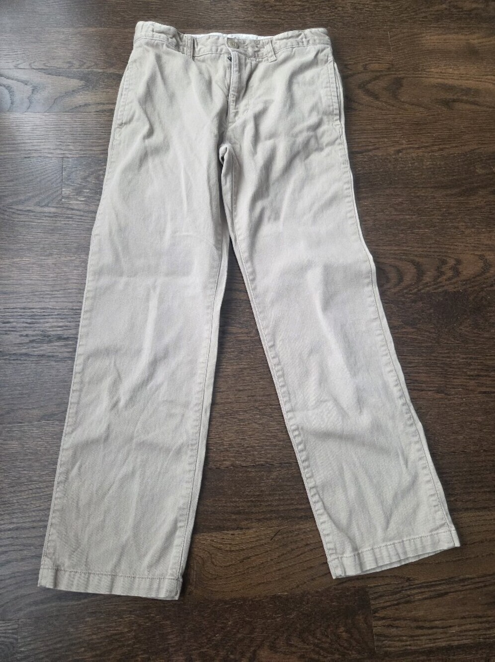 GAP Kids Boy's Light Khaki Chinos - Neutral Tan Sz.14